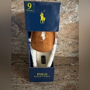 NEW Polo Ralph Lauren Ladies Size 9 Moccasin Slippers